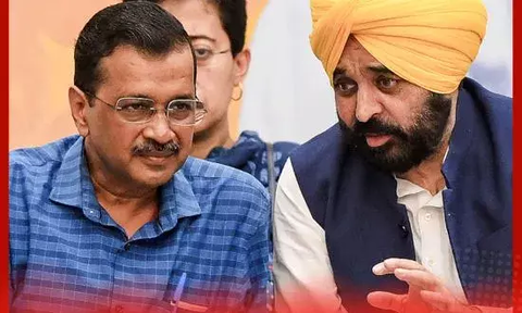 CM Mann, Kejriwal