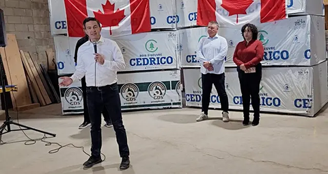 Conservative leader Pierre Polyaev