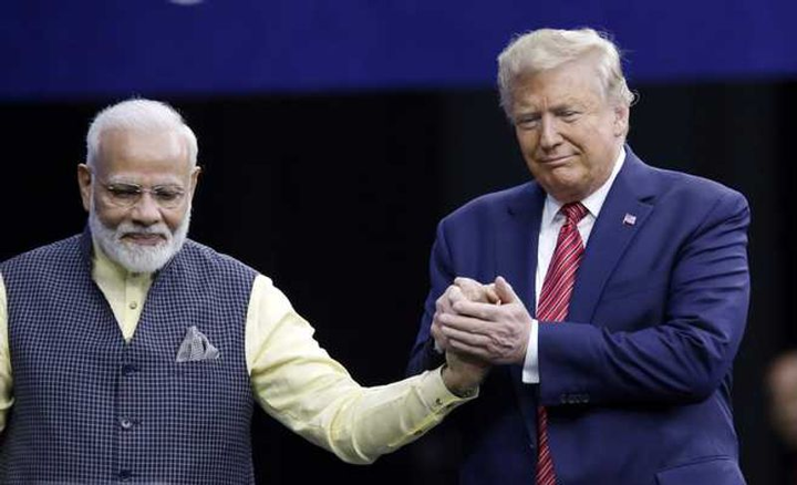 India USA News image of Donald Trump speaking on India Russian oil imports and trade warning