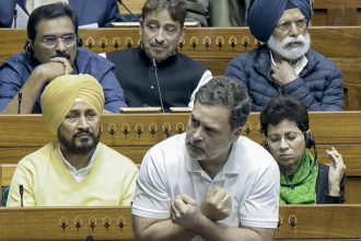 Rahul Gandhi speaking on US trade deal in Lok Sabha