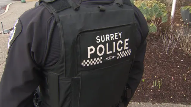 Surrey police responding to weapon arrest incident