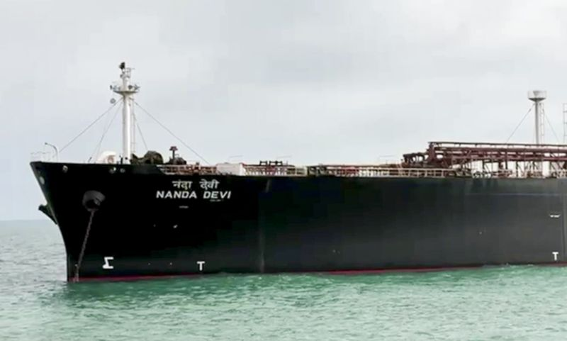 India LPG vessel Nanda Devi arriving at Gujarat port with gas cargo
