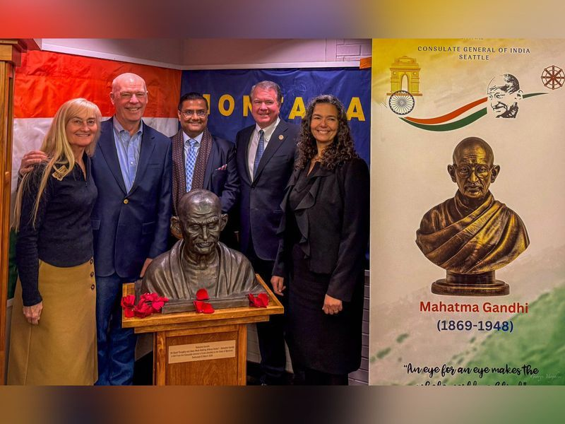 Montana Gandhi Statue Unveiling ceremony in the USA honoring Mahatma Gandhi’s legacy