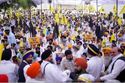 Punjab Anti Sacrilege Protest outside Patiala DC office demanding strict law