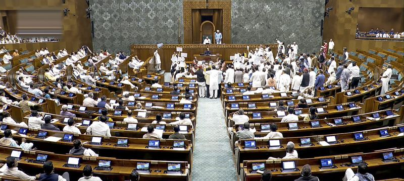 Lok Sabha session during Om Birla Removal Motion debate disruption