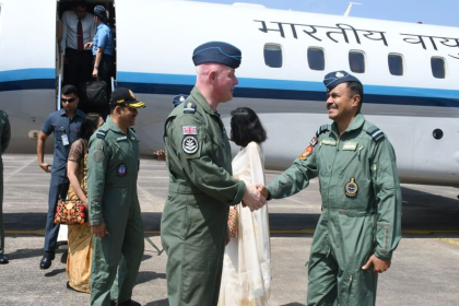 India UK defense cooperation meeting at Gwalior airbase