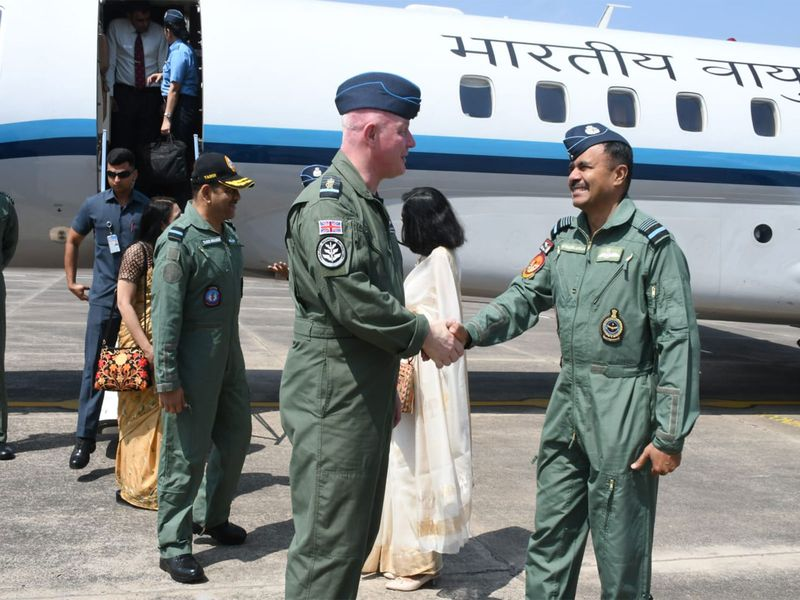 India UK defense cooperation meeting at Gwalior airbase