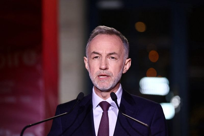 Paris mayor Emmanuel Gregoire after election victory