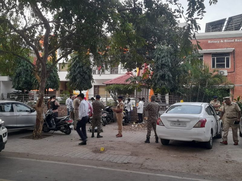 Chandigarh blast BJP claim targeting Ashwani Sharma