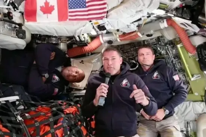 Canada space video call from deep space mission