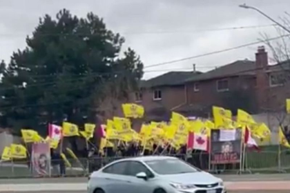 Canada protest controversy Khalistan near temple issue