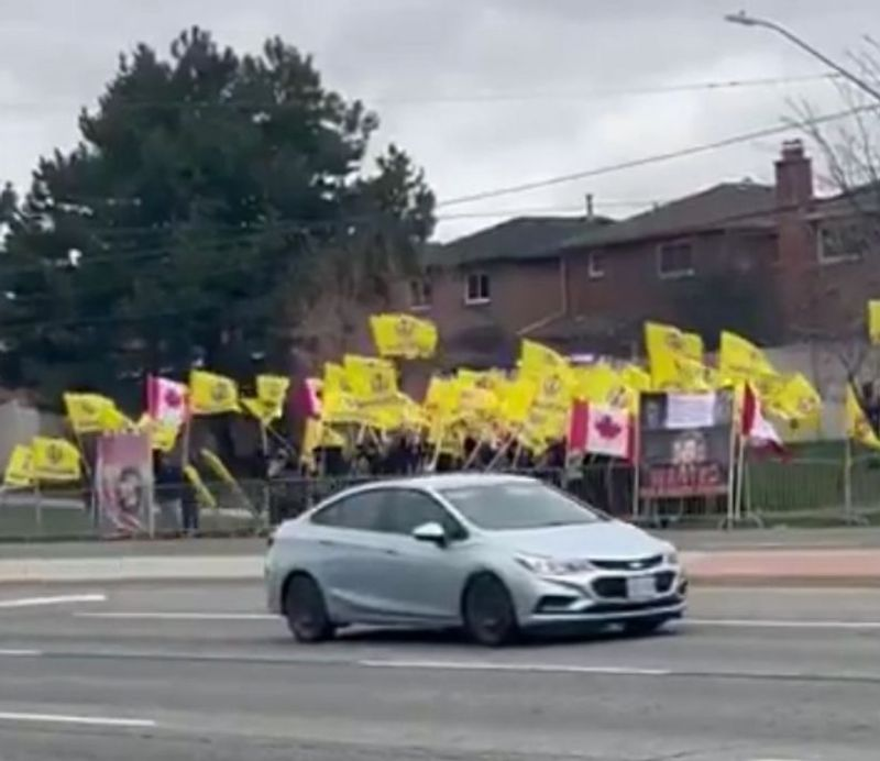 Canada protest controversy Khalistan near temple issue