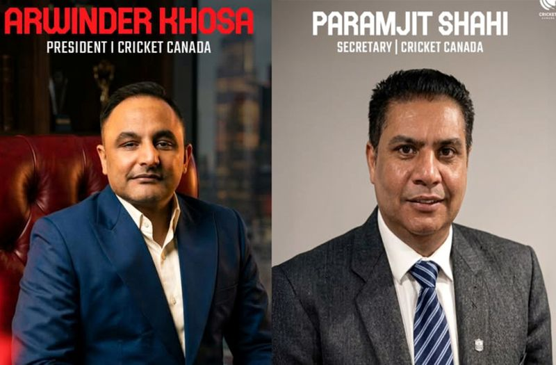 Cricket Canada president Khosa after election victory