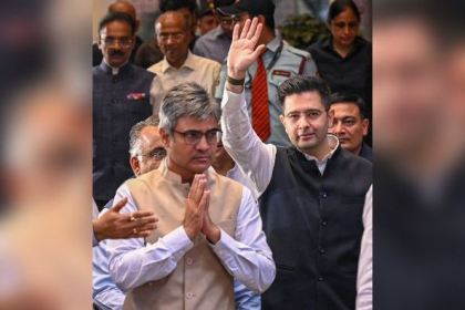 AAP BJP Pathak Chadha political strategy discussion