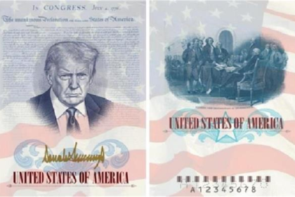 Trump US passport controversy over new passport design