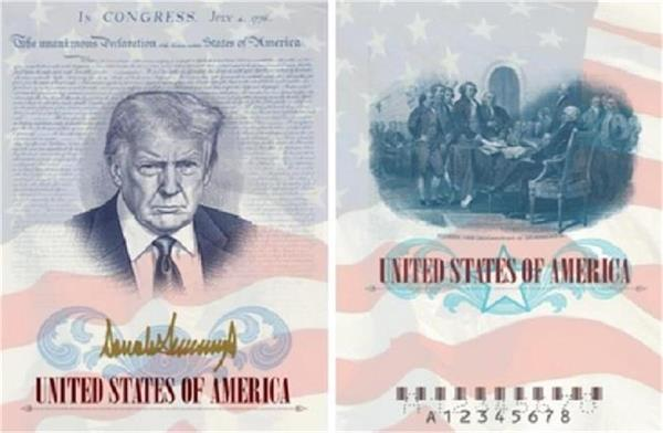 Trump US passport controversy over new passport design