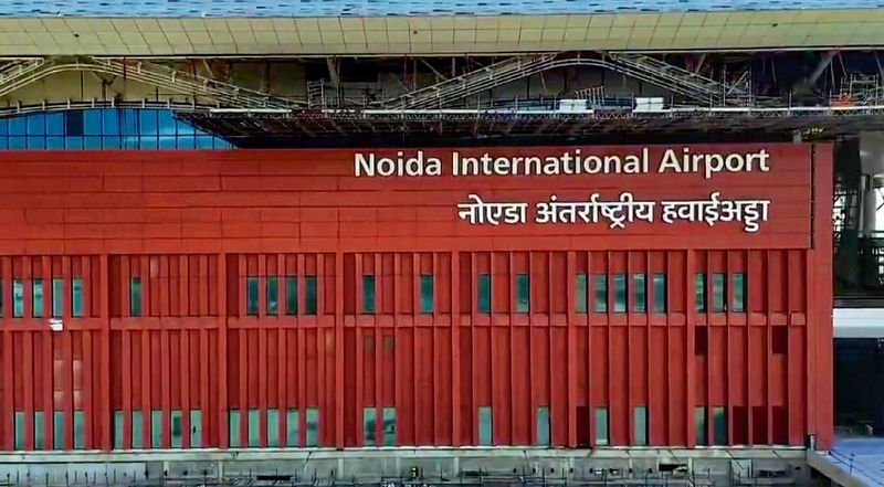 Noida airport flights begin with modern terminal view