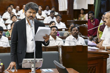 TVK government winning Tamil Nadu trust vote in Assembly
