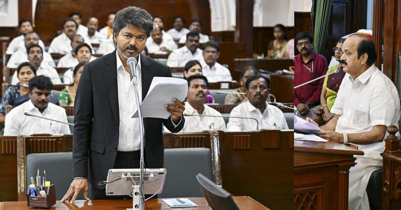 TVK government winning Tamil Nadu trust vote in Assembly
