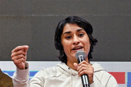 Vinesh Phogat speaking on harassment allegations against Brij Bhushan Singh