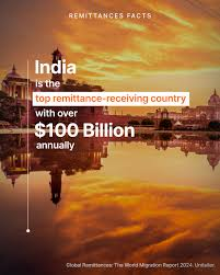 India leading global remittances with record $137 billion received in 2024