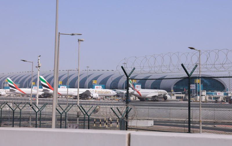 Dubai Airport flight update showing busy terminal and resumed flight operations