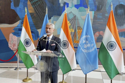 S Jaishankar at UN math heritage exhibition