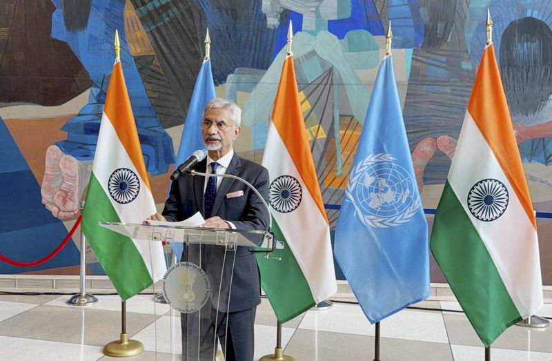 S Jaishankar at UN math heritage exhibition