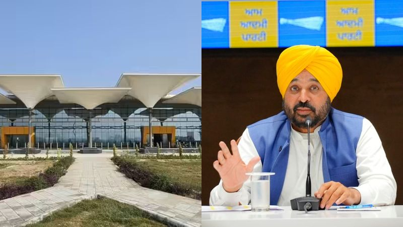 Halwara Airport Political Controversy with CM Bhagwant Mann visit and BJP credit dispute