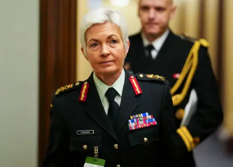 Canada NATO Military Nomination announcement featuring General Jennie Carignan