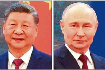 Xi Jinping and Vladimir Putin at BRICS Summit India Visit in New Delhi