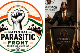 Internet political satire war between Cockroach Janta Party and National Parasitic Front representing viral meme-based political conflict online