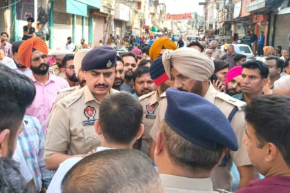 Sangrur Minor Murder Case protest outside police station with tense crowd