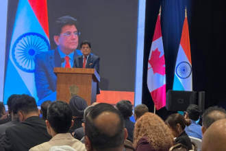 Piyush Goyal addressing Indian community in Canada on economic relations