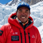 Kami Rita Sherpa celebrating Everest record after 32nd summit