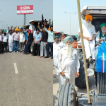 Farmers GMADA tractor protest in Mohali march