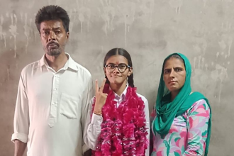 PSEB topper Harleen Sharma after scoring 646 marks in Class 10 result