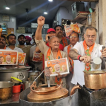 Tarun Chugh addressing tea meet in Amritsar during BJP Punjab Election Campaign launch