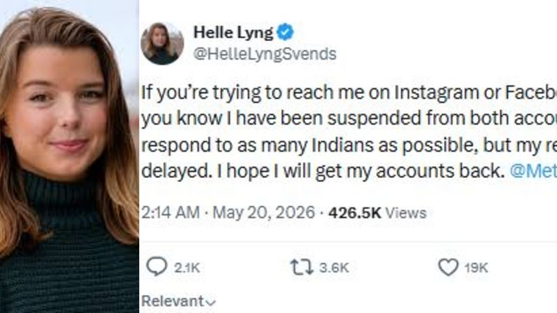 Helle Lyng speaking during media interaction after Modi visit controversy